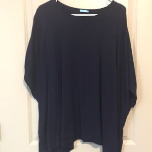 Navy poncho to elevate your look!